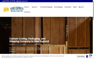 Sure Express Custom Crating and Shipping website