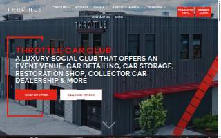 Throttle Car Club website