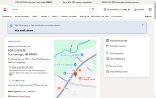 Walgreens of Scarborough website