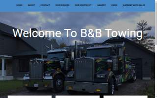 B&B Towing website