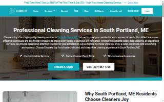 Cleaners Joy of South Portland website