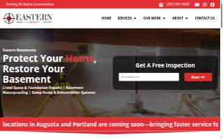 Eastern Basements website