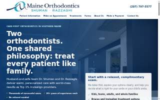 Maine Orthodontics website