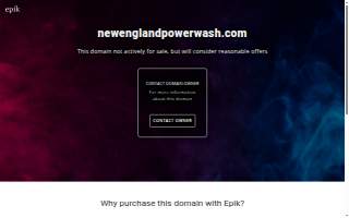 New England Power Wash of Portland website