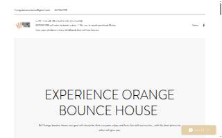 Orange bounce house rental website