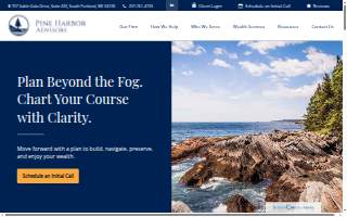 Pine Harbor Advisors of South Portland website