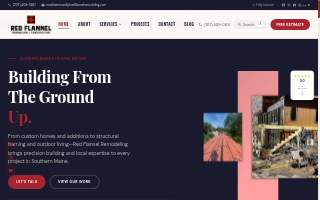 Red Flannel Remodeling & Construction of South Portland website