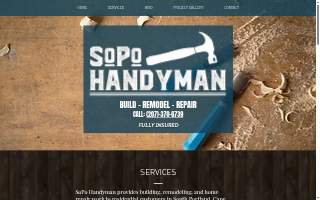 SoPo Handyman website