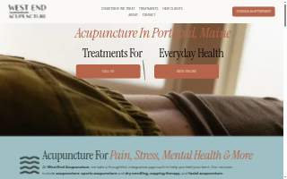 West End Acupuncture of South Portland website