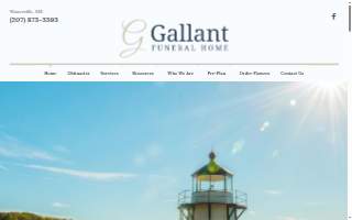 Gallant Funeral Home website