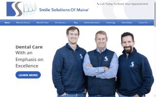 Smile Solutions Of Maine website