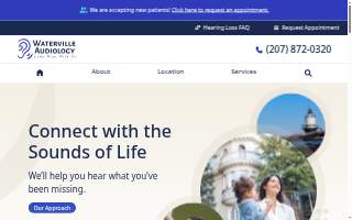 Waterville Audiology website