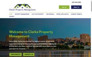 Clarke Property Management website