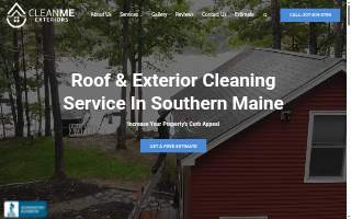 CleanME Exteriors of Westbrook website