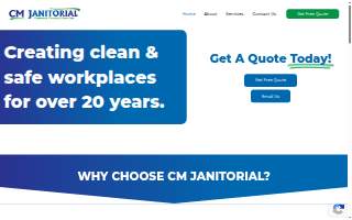 CM Janitorial Services website