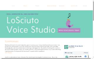 LoSciuto Voice Studio website
