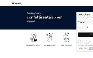 Party with Confetti Rentals website