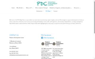 Pediatric Development Center website