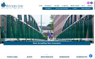 Riverview Physical Therapy of Westbrook website