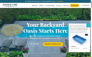 Sebago Lake Pools of Westbrook website