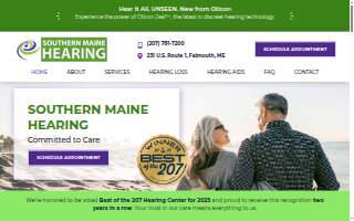 Southern Maine Hearing website