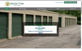 Appletree Self Storage website