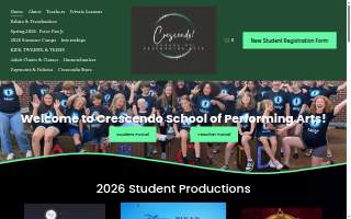 Crescendo School of Performing Arts website