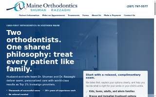 Maine Orthodontics of Windham website