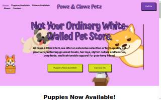 Pawz & Clawz Petz of Windham website
