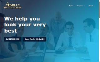Adrian Dry Cleaners website