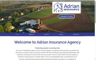 Adrian Insurance Agency website