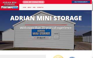 Adrian Mini-Storage website