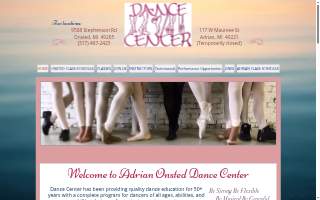 Adrian Onsted Dance Center website