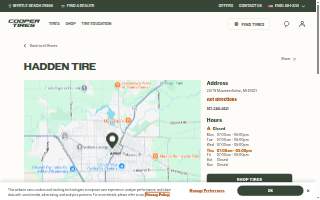 Hadden Tire Co website