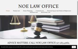 Noe Law Office website
