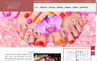 Platinum Nails website
