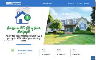 TLC Community Credit Union - Main Branch website