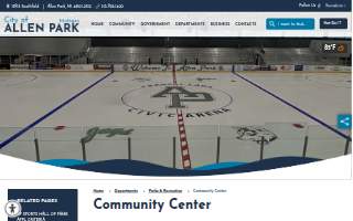 City Of Allen Park Community Center website