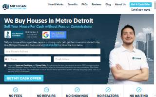 Michigan Houses For Cash of Allen Park website