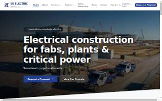 SK ELECTRIC of Allen Park website