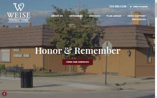 Weise Funeral Home Inc website