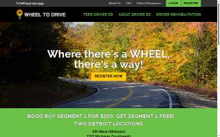 Wheel to Drive Driving School of Allen Park website