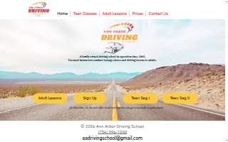 Ann Arbor Driving School website