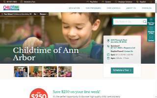 Childtime of Ann Arbor website