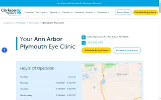 Clarkson Eyecare of Ann Arbor website