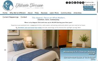 Hillside Terrace Senior Living website
