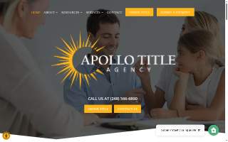 Apollo Title Agency of Auburn Hills website