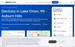 Aspen Dental - Lake Orion, MI - Auburn Hills website