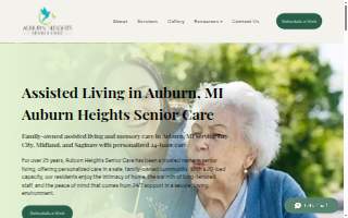 Auburn Heights Senior Care website