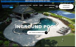 Beninati Custom Pools, Swim Spas and Hot Tubs website